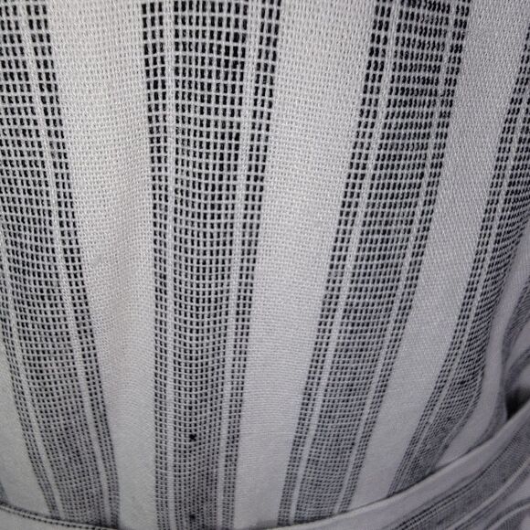 Lulus Nelson Black and White Striped Midi Dress Size Small - Picture 5 of 10